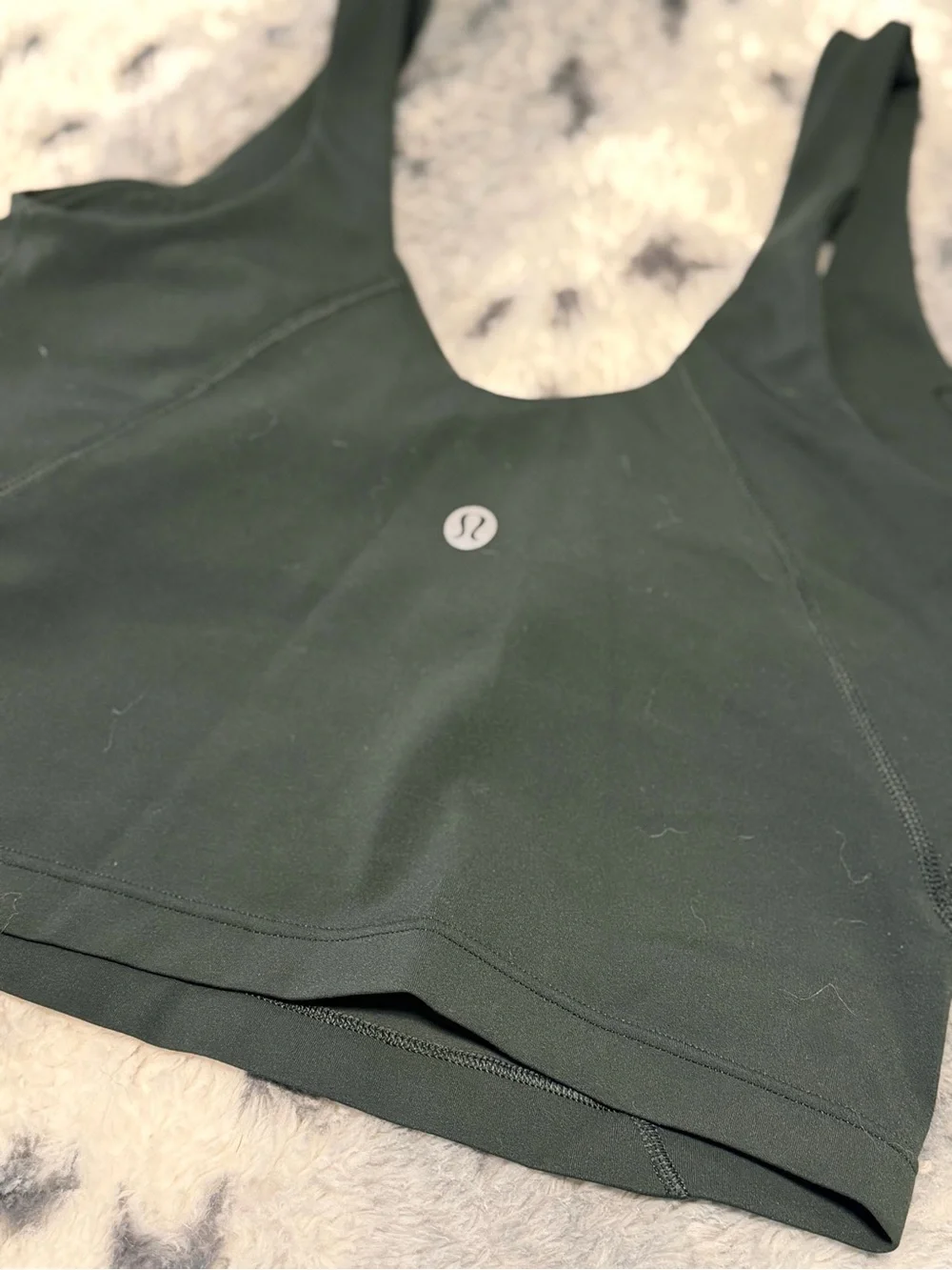lululemon hunter green sports bra